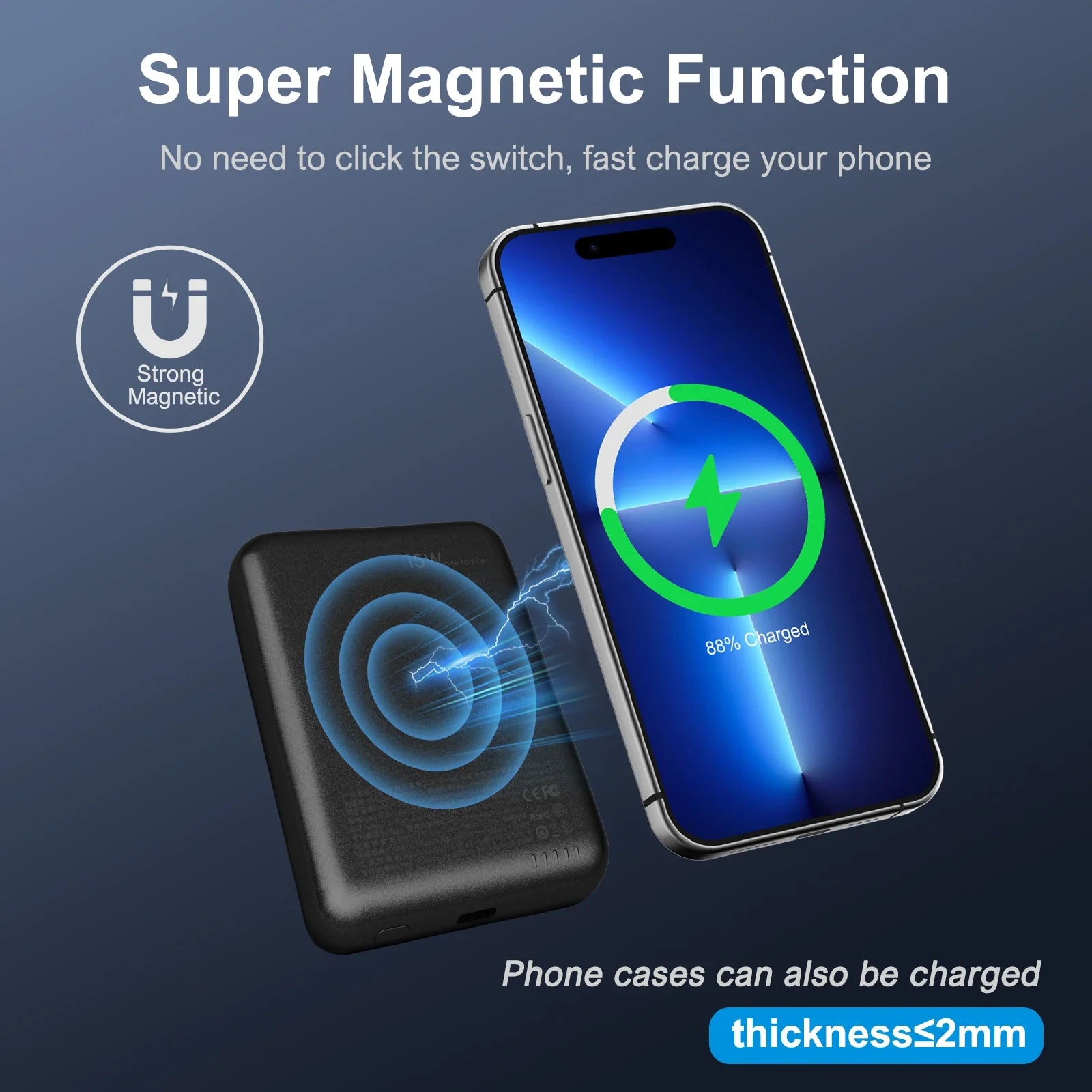 Magnetic Slim Power Bank